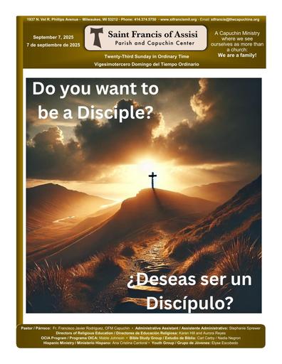 Sunday September 7, 2025 Mass Bulletin