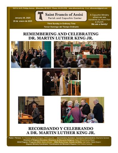 Sunday January 26th, 2025 Mass Bulletin